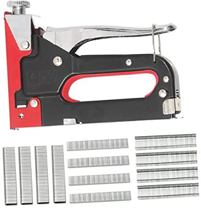 jojofuny Heavy Duty Nail Gun Staple Tool for Upholstery Furniture u Shape and Type Staples for DIY Crafts and Home Improvement Projects