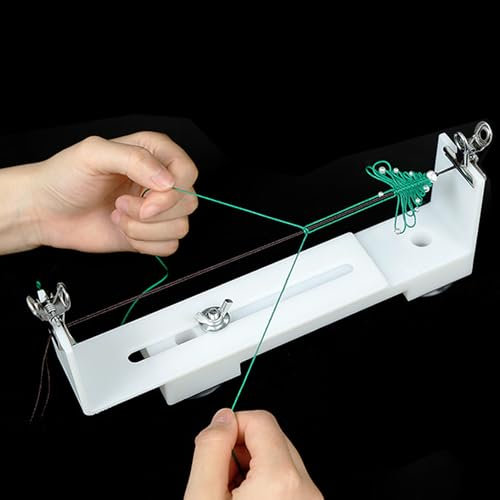 HAOBIN Paracord Jig Armband Maker Paracord Armband Herstellen Kunststoff Vorrichtung Hersteller mit 2 Klemmen und 2 Saugnäpfen Längenverstellbares Werkzeug zum Weben von DIY-Armbänder (Weiß)