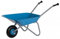 Brouette en Metal Enfant, Bleue/Grise - Benne 25kg Max, 80x38x41cm - Accessoire, Outil Jardin - des 2,5 Ans - Set Jouet Plein air + Carte