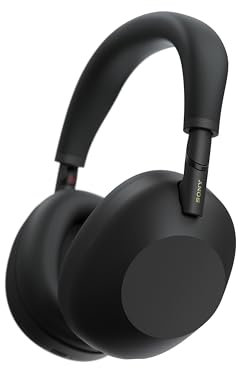 Sony WH-1000XM6 Flagship Noise Cancelling Over-Ear Wireless Bluetooth Headphones, Signature Hi-Res Sound, Ultimate Comfort, Foldable Design, Durable Case, 30 HR Battery, iOS & Android - Black