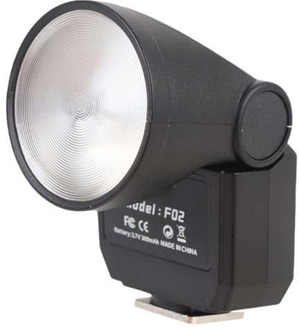 Micro DSLR Kamera Flash GN8 CRI97 6500K Retro-Stil External Fülllicht mit Typ-C Ladung für Digitalkameras Hot Shoe Mount F02