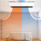 RWSXY Ventilatore di Scarico per Bagno con Luce e riscaldatore, ventilatori per la casa, Prese d'Aria ingrandite, circolazione dell'Aria Calda in pochi Secondi con Telecomando Wireless