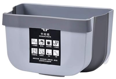 NTIYOU Garbage Cans Garbage Cans, Trash Can, Hanging Wall-mounted Waste Bin, Folding Paper Foldable Mini Trash Can Waste Baskets Bin