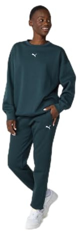 Puma Womens Essential Jogging Bottoms Green Terrain 12