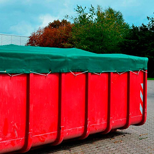 Containerplane Abdeckplane Gewebeplane feinmaschig Luftdurchlässig 2,50 x 3,50 m grün zur Abdeckung von Container