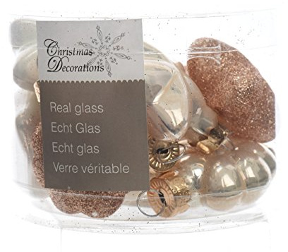 Weihnachtskugeln Christbaumschmuck perle mix Zapfen Sterne Blüten Herzen 12 Stück | Zapfen, Sterne, Blüten, Herzen