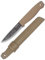 Condor Outil et couteau Terrasaur Couteau à lame fixe Desert – Acier à haute teneur en carbone 1095 – Gaine en polypropylène résistant aux impacts – Bord scandinave – Épaisseur 3 mm – Lame de 10,7 cm