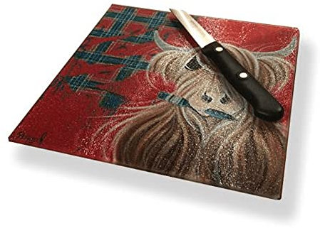 FANCYTHAT and SCIFI PLANET McMoo Mini Glass Chopping Board