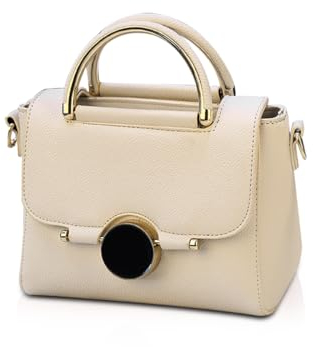 Nicole & Doris Petit Sac Bandoulière Femme Trapèze Sac à Main Porté Epaule Cuir PU - Pochette Soirée Mode Travail Shopping Elégant Tendance Chic Rose Clair