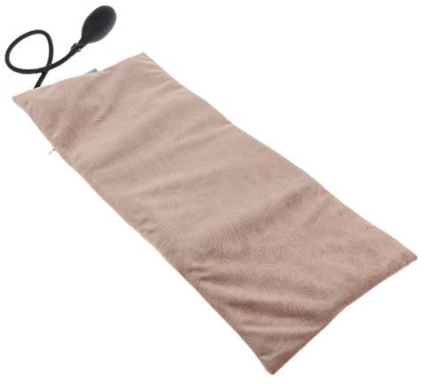 Backbayia Aufblasbare Lendenkissen Lordosekissen Lordosenstütze Kissen für Zuhause, Büro, Reisen (Leichter Kaffee)