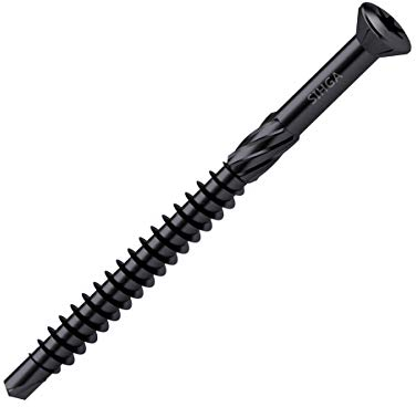 F-BohrFix® ES beschichtet SC 9 schwarze Holz Fassadenschraube (3,2 x 50 mm, 500 Stück)