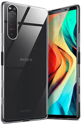 moex Aero Case für Sony Xperia 5 II Hülle Durchsichtig, Silikon Handyhülle Transparent, Clear Case Ultra Slim, Backcover Schutzhülle Dünn, Silikonhülle Minimalistisch, Klar