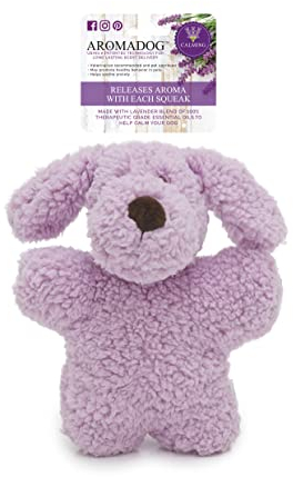 AROMADOG Rosewood Calm Hundespielzeug aus Fleece, mit beruhigender Lavendel-Mischung, ätherische Öle