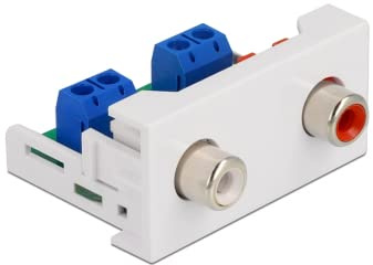 Delock Easy 45 Modul 2 x Cinch Buchse 22,5 x 45 mm