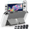 BRHE Switch Dockable Case pour Nintendo Switch OLED avec protecteur d'écran, housse de protection pour Switch 2021 avec protecteur d'écran en verre trempé et 10 capuchons de pouce
