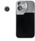 SYSTEM-S Makro Linse 30x Mikroskop Filter mit Hülle in Schwarz für iPhone 13 Pro