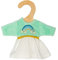Heless 9065 - Puppenkleidung im Design Rainbow, Kleid mit Regenbogenbestickung für Puppen und Kuscheltiere der Größe 20 - 25 cm