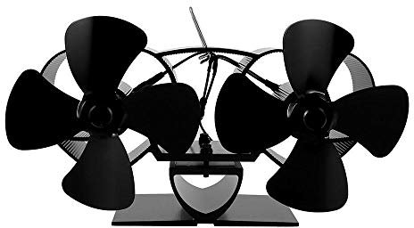ATAAY Ventilateur de cheminée à Double tête à 8 Lames