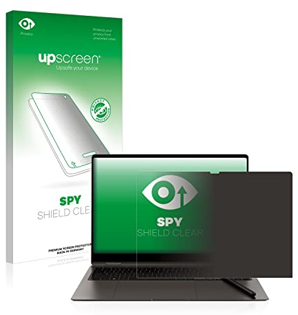 upscreen Blickschutzfolie für Samsung Galaxy Book3 Pro 360 16 | Anti-Spy Displayschutz Made in Germany Privacy Screen Protector Sichtschutz Blaulichtfilter Klare Folie