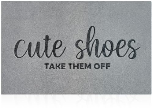 AOAOPQ Door Mats Outdoor for Home Entry Welcome mats Indoor Cute Shoes Take Them Off Large 60x90 cm Entryway Rug for Traffic Areas,Patio,Garage,Porch in Patio