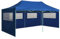 Profi-Partyzelt Faltbar mit 4 Seitenwänden, TANZEM Party Deko, Festzelt, Pavillon, Garden Decoration, Canopy Tent, Lagerzelt, Gartenpavillon, 3×6m Stahl Blau
