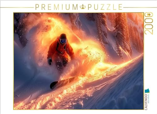 CALVENDO Puzzle Snowboarden, EIN Wintertraum | 2000 Teile Lege-Größe 90 x 67 cm Foto-Puzzle für glückliche Stunden