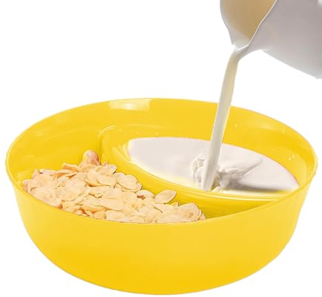 Geteilte Schüssel für Chips und Dip,Chip- und Dip-Schalen | Müsli-Servier-Snackschale - Servieren von Cracker-Schalen mit geteilten Platten, Saucen-Dip-Gericht, Suppen- und