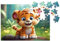 Milliwood Yippee Cutie Serie - Tiger Puzzle - Puzzles mit einem bezaubernden Kunstwerk - Unterhaltung für die ganze Familie - Klassische Form, 28.5x21cm - 70 Teile