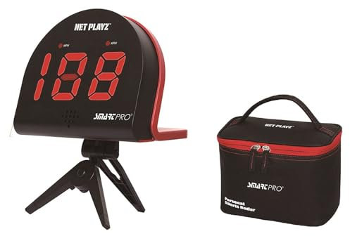 NET PLAYZ Speed Radar Smart Pro Geschwindigkeitsmessgerät, Geschenke für Fußball, Tennis, Baseball, Golf Spieler, Trainer und Fans, Schwarz