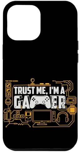 Trust Me I'm A Gamer, I Love Gaming, Games Joystick Gaming Hülle für iPhone 12 Pro Max