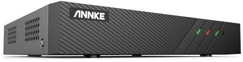 ANNKE 8CH PoE NVR Überwachungssystem Rekorder für 24/7 Aufnahme, Innen und Außen Sicherheit, unterstützt 8X 6MP/5MP/1080p/720p HD PoE IP Kameras, H.265+ (HDD Nicht enthalten)