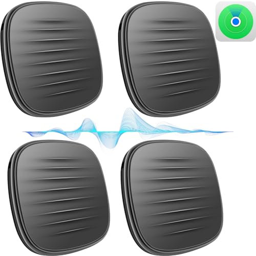 Localizador de Llaves, Smart Tag Similar Air Tag Funciona con Find My (Solo iOS), Certificado MFi, Batería Reemplazable, Buscador de Llaves, Tag Localizador para Bolsos, Perros- Paquete de 4