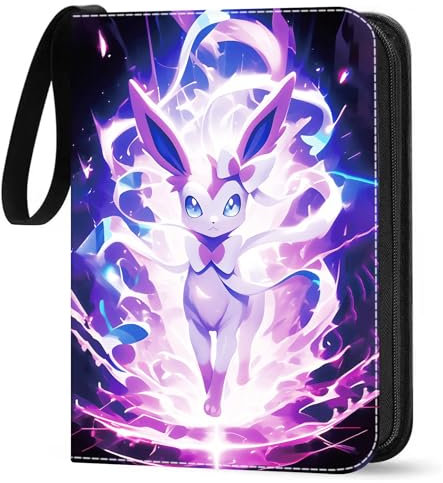 Sammelalbum für Karten, Sammelkarten Album 50 Seiten 400 Karten Kapazität, Sammelbuch Sammelmappe Karten Ordner Sammelheft, Tragbarer Kartenhalter Karten-Kollektion Geschenk für Kinder