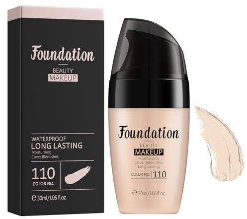Color-Changing Full Coverage Liquid Foundation for Mature Skin - Flawless, Long-Lasting, All-Day Wear Makeup Base