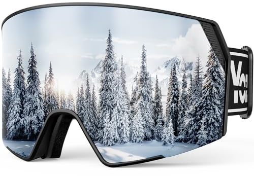 YOZISS Skibrille für Herren Damen,OTG Snowboardbrille für Brillenträger Anti-Beschlag & 100% UV-Schutz,Skibrille Schneebrille für Skifahren & Wintersport