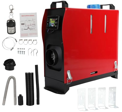 Chauffage d'appoint diesel 12 V/24 V 8 kW, chauffage d'appoint tout-en-un, chauffage diesel portable avec télécommande et écran numérique, pour voiture, camion, bateau, bus, camping-car, remorque