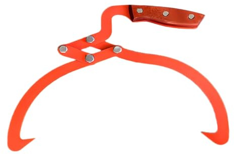 Holzzange, 20-Zoll-Hochleistungswerkzeug aus Edelstahl, 2-Backen-Holzgreiferklemme, mit starkem Griff und rutschfestem Griffdesign, für Forstzweige, Holzschneiden im Freien, Laden von LKWs, Geländefah