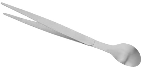 Gadpiparty Kompakter Probierlöffel und Essstäbchen aus Edelstahl 304 mit Integrierter Pinzette 20,5cm Vielseitiger Küchenhelfer für Restaurant Catering und Zuhause