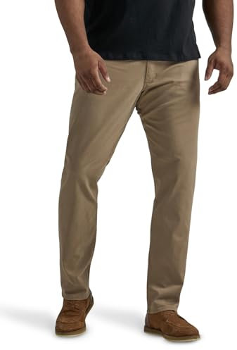 Lee Big & Tall Extreme Motion Straight Taper Jean, Cougar, 44 W/32 L Homme