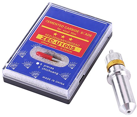 Couteau à Lettrer Roland 30/45/60 Degrés Traceur Cutter Coupeur de Vinyle Roland GCC en Carbure de Tungstène Lame de Traceur de Coupe 15pcs