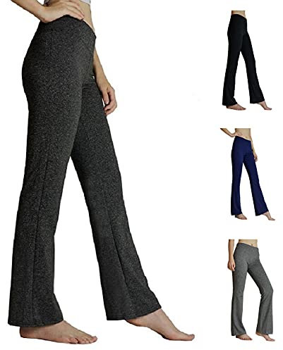 HeTaiDa Damen Jogginghose, schnell trocknende Sporthose mit versteckten Taschen, mittlhohe Taille stilvolle freizeitliche Yogahose für Fitness, Outdoor-Sport und als Alltagskleidung (Dark Gray, L)