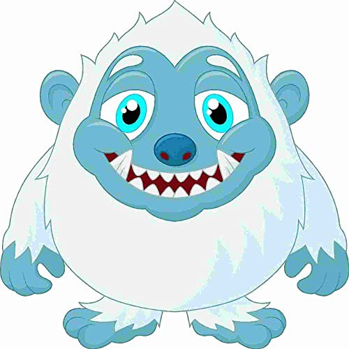 kleberio Monster Aufkleber Sticker Tiere Heckscheibenaufkleber selbstklebend Autoaufkleber Sticker für Kinder Dekoration Set Car Wohnwagen wetterfest 9 x 10 cm