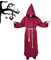 Priester Robe Mönch Kostüm Herren Mit Kapuze und Kreuz, Kapuzen Robe Gewand Mönchskutte für Halloween, Mittelalterliche, Renaissance, Karneval (Rot, M)