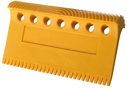 Utoolmart Wood Graining Painting Tool, Art Paint Rubber Wood Graining DIY Tool, for Wall Painting Decoration DIY, MS25 Set, Yellow, 1 Pcs