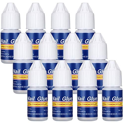 12 Bottles Quick Drying Nail Glue for False Tips Beauty Supplies