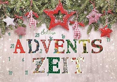 Skorpion PremiumLine Weihnachtskarten 5 Stück • Interaktiver DIN A5 Adventskalender mit 24 QR Codes • Rezepte einfach Kochen & Backen für die Adventszeit • große Adventskalenderkarte Grußkarten