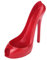Wine Bottle Storage, Novelty High Heel Shoe Wine Bottle Holder Storage Wine Rack Home Decor(Red)