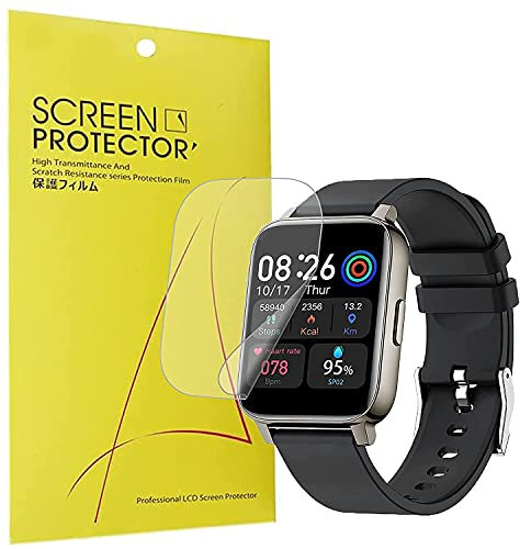 SkyBand [6 Pack Protection Soft Ultra-Thin Ultra-Clear Protection Compatible pour Montres connectées Donerton 1.69 Zoll Smartwatch P36 (6 Pack)