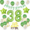 Grün 38. Geburtstag Dekoration frau ,Grün Tortendeko Geburtstag 38 Jahre mann,38 Geburtstag frauen mann Party Deko,Tortendeko 38. Geburtstag Männer frauen,Geburtstagsdeko 38 Jahre mann