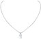 PROSILVER Buchstabe T Dog Tag Collier für Damen Mädchen 925 Sterling Silber kleine Erkennungsmarke mit 40cm/1,5mm Rolokette Minimalist Initiale Schlüsselbeinkette Schmuck für Party